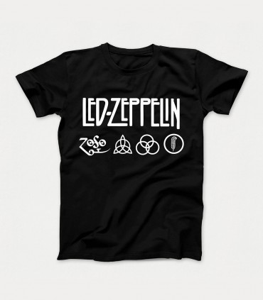 تیشرت Led Zeppelin لوگو | تیشرت راک با چاپ کلاسیک